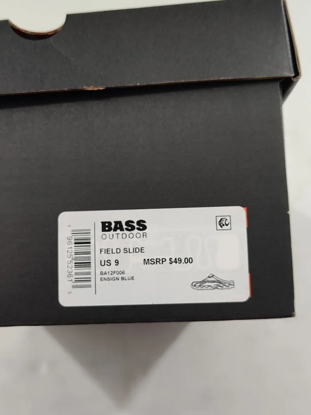Men's Bass Outdoor Field Slides Blue Size 8 Women's Size 9          P#777@CMK